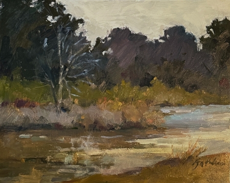 February in Fredericksburg by artist Sue Sakahara